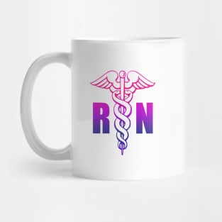 Nurse RN Caduceus Medical Symbol Mug